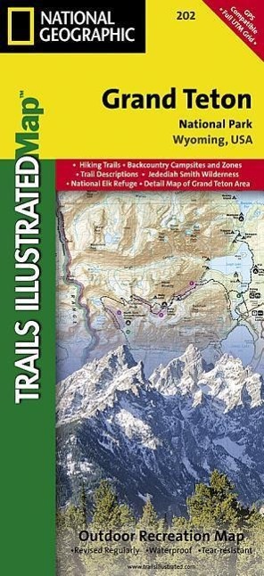 Grand Teton National Park Map | National Geographic Maps | (Land-)Karte | National Geographic Trails Ill | Englisch | 2021 | NATL GEOGRAPHIC MAPS | EAN 9781566954372 - National Geographic Maps