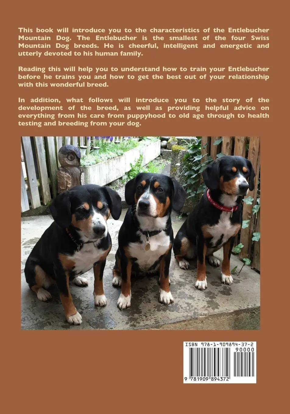 Rückseite: 9781909894372 | The Complete Entlebucher Mountain Dog Book | Entlebucher Sennenhund