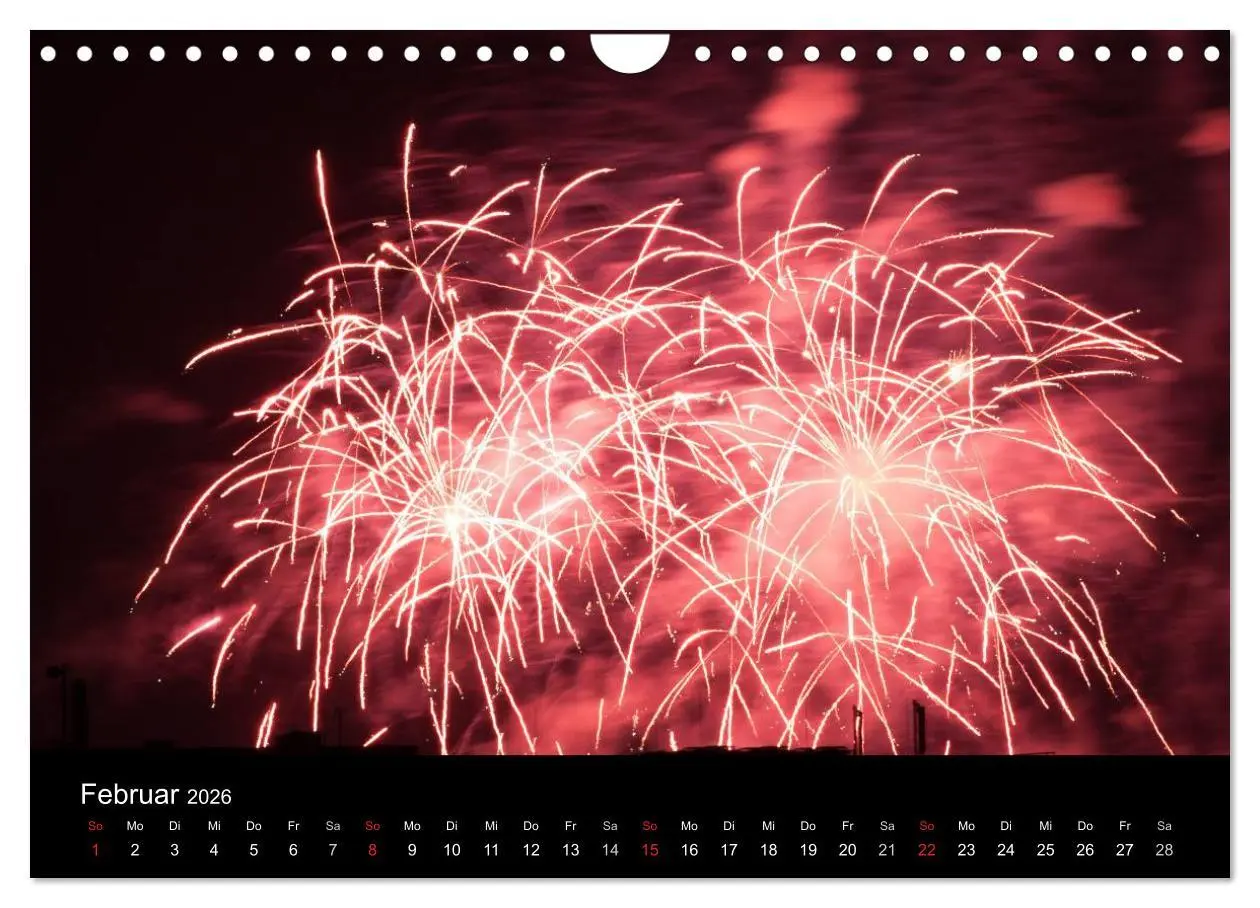 Bild: 9783516184372 | Feuerwerk (Wandkalender 2026 DIN A4 quer), CALVENDO Monatskalender