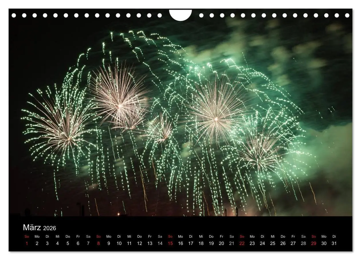 Bild: 9783516184372 | Feuerwerk (Wandkalender 2026 DIN A4 quer), CALVENDO Monatskalender