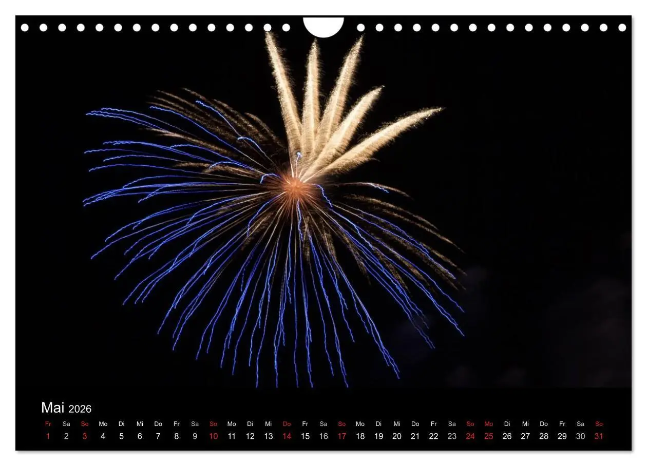 Bild: 9783516184372 | Feuerwerk (Wandkalender 2026 DIN A4 quer), CALVENDO Monatskalender