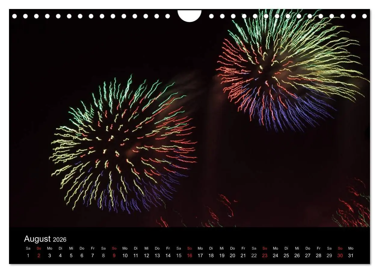 Bild: 9783516184372 | Feuerwerk (Wandkalender 2026 DIN A4 quer), CALVENDO Monatskalender