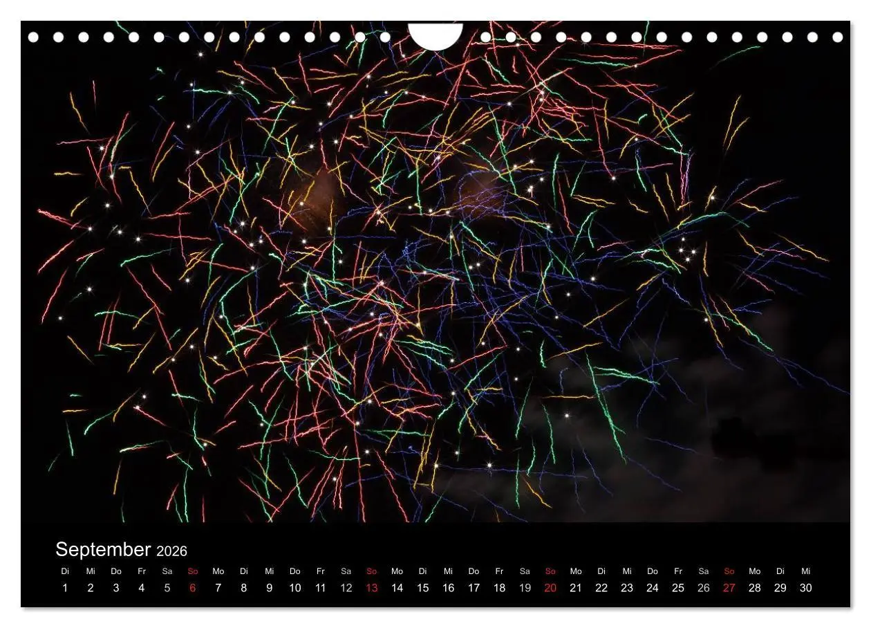 Bild: 9783516184372 | Feuerwerk (Wandkalender 2026 DIN A4 quer), CALVENDO Monatskalender