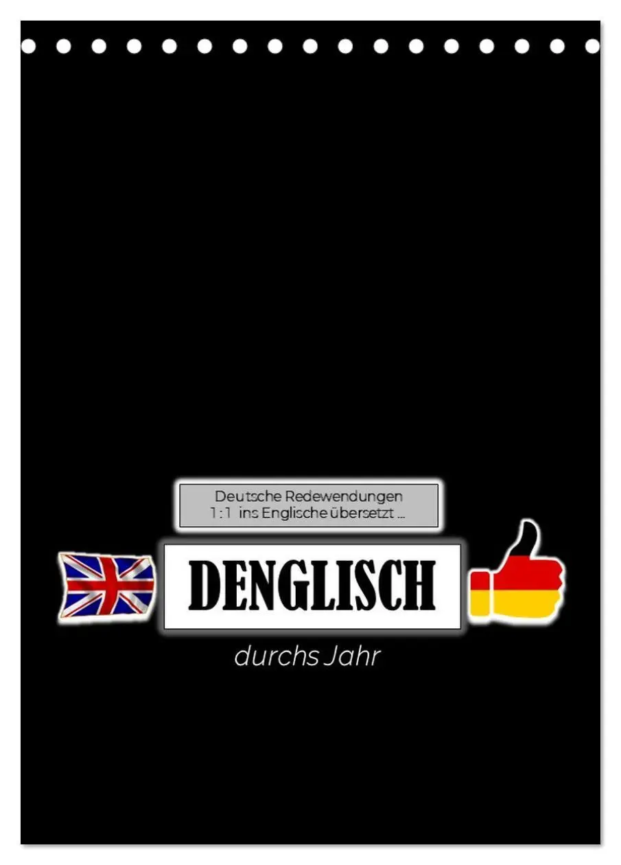 Cover: 9783516324372 | DENGLISCH durchs Jahr (Tischkalender 2026 DIN A5 hoch), CALVENDO...
