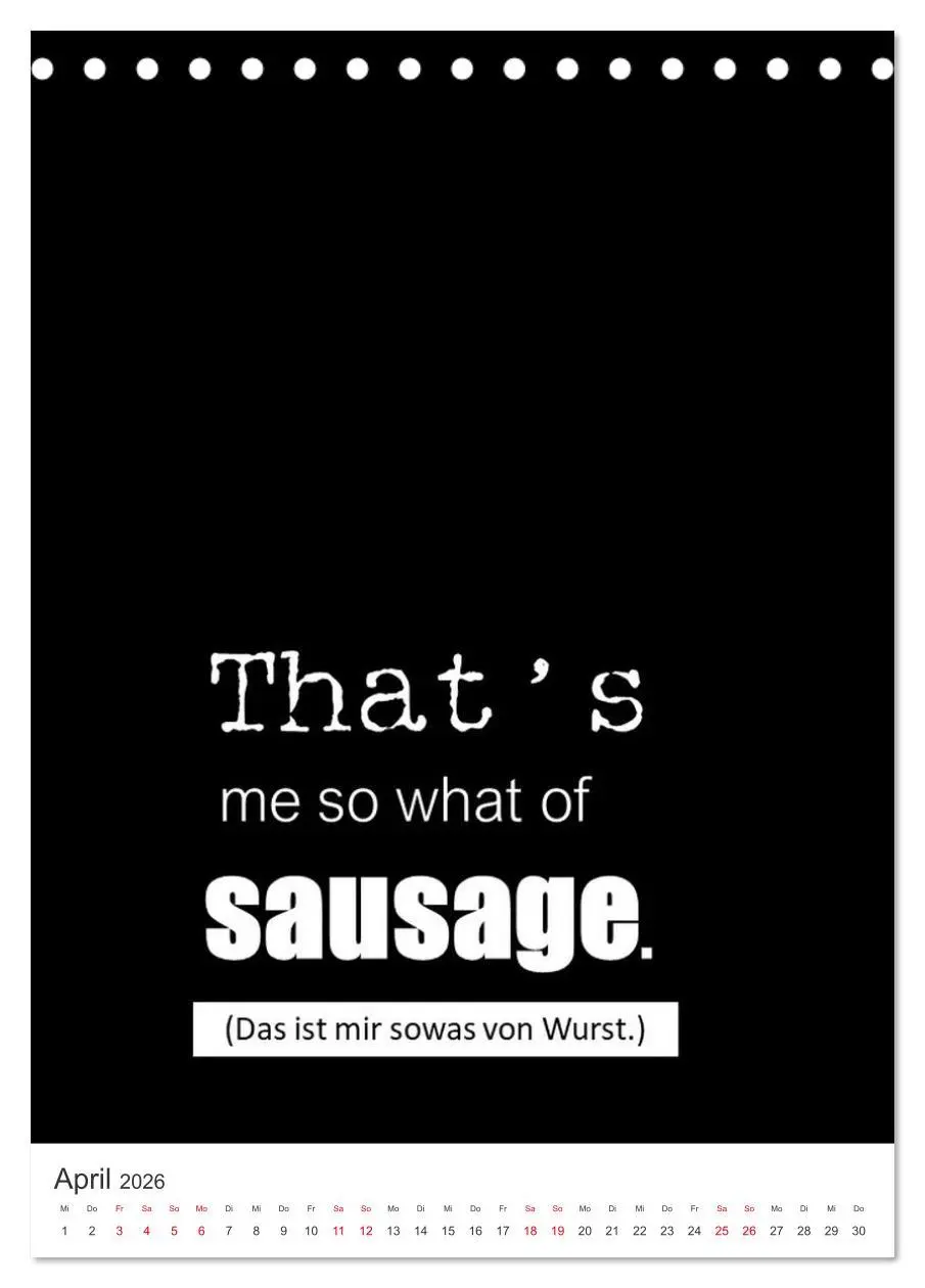 Bild: 9783516324372 | DENGLISCH durchs Jahr (Tischkalender 2026 DIN A5 hoch), CALVENDO...