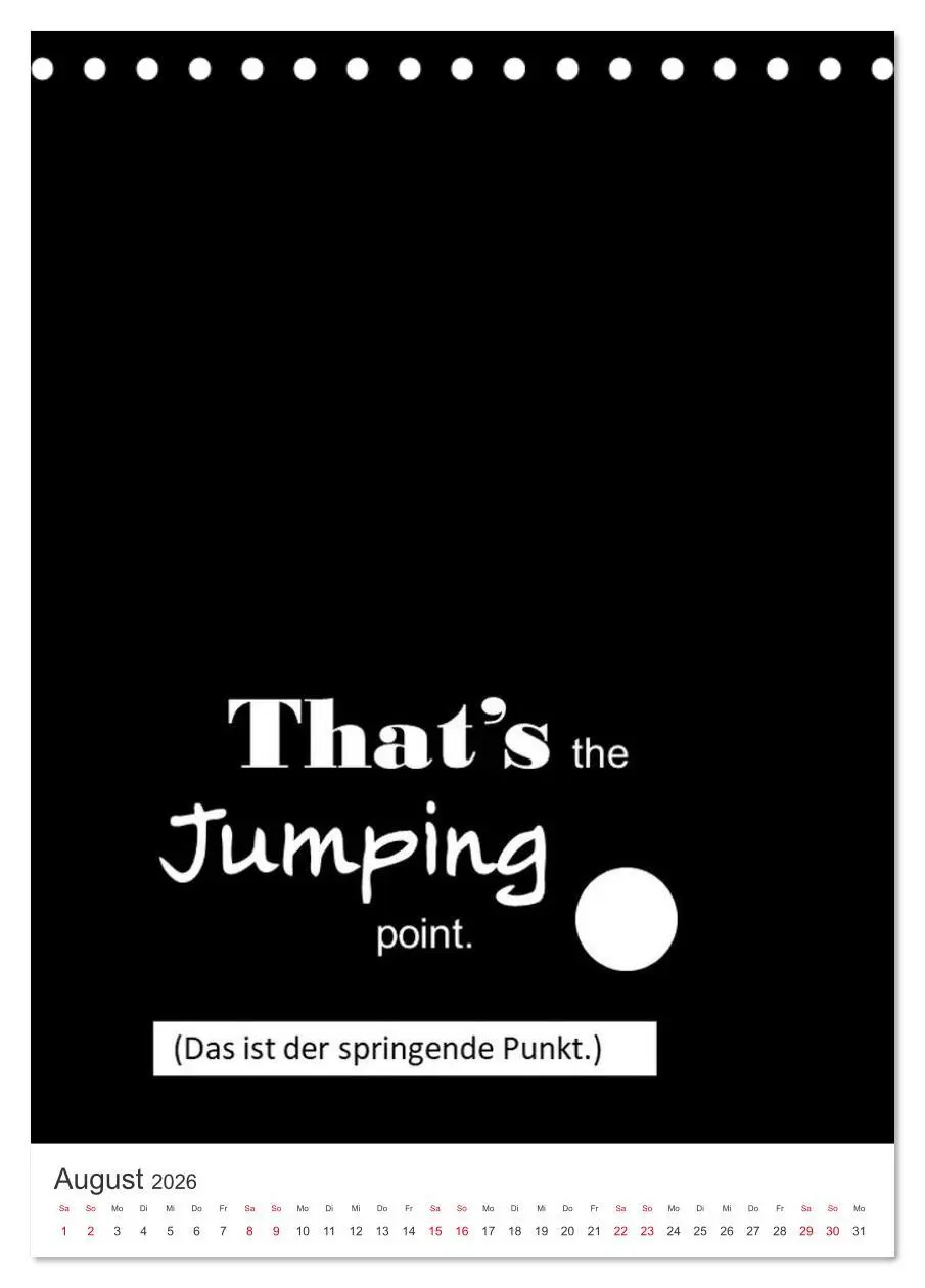 Bild: 9783516324372 | DENGLISCH durchs Jahr (Tischkalender 2026 DIN A5 hoch), CALVENDO...