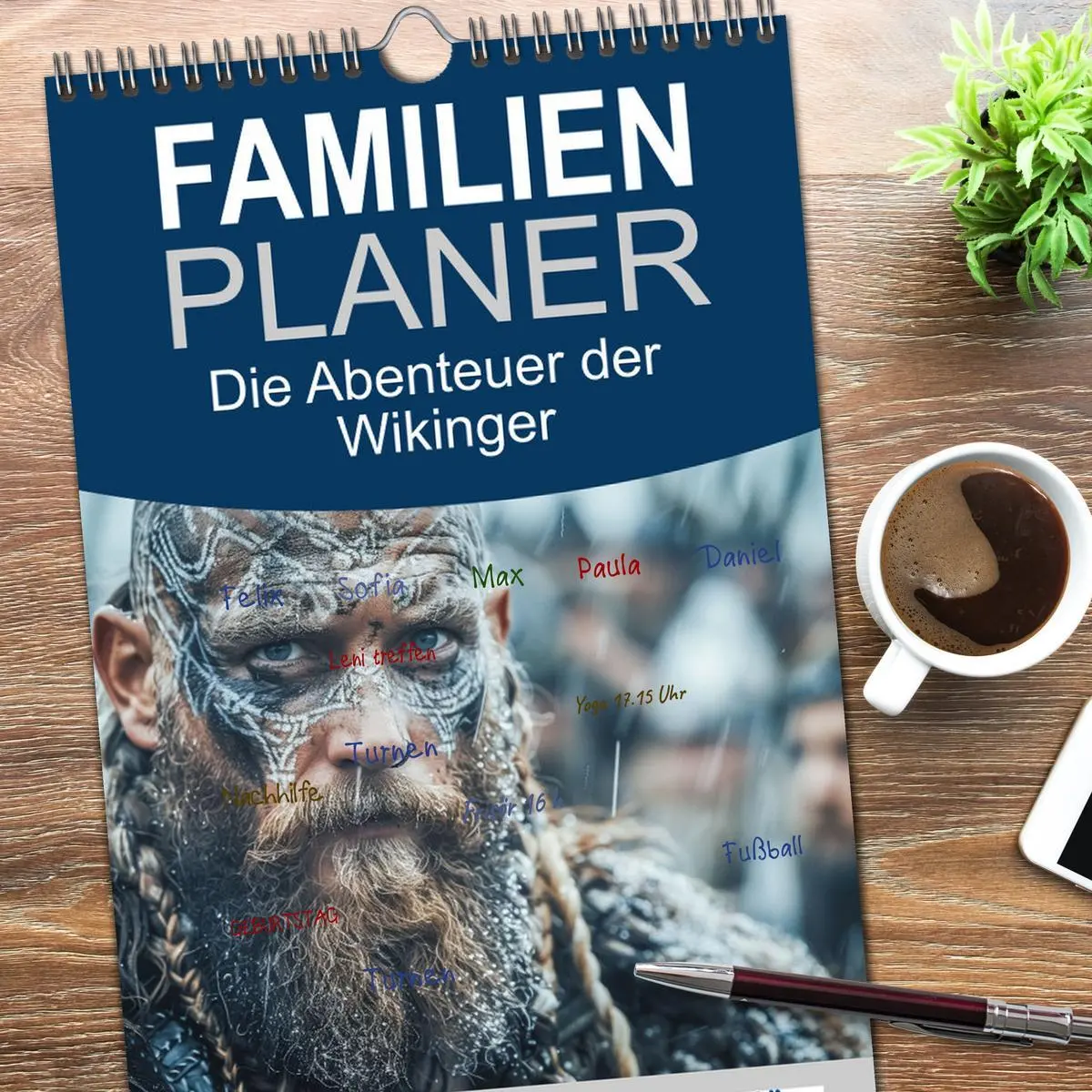 Bild: 9783516494372 | Familienplaner 2026 - Die Abenteuer der Wikinger mit 5 Spalten...