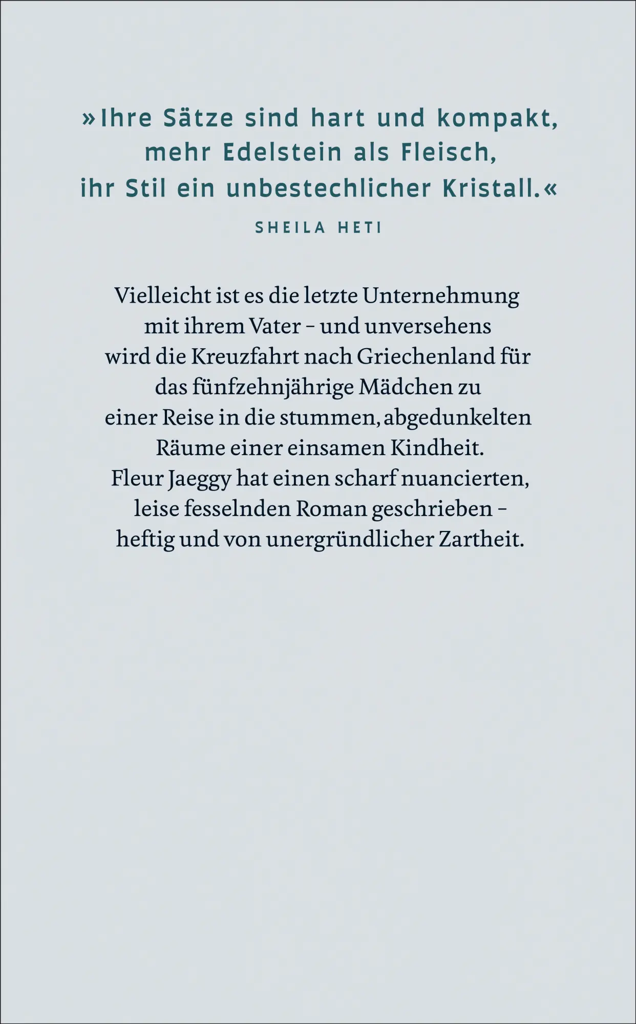 Rückseite: 9783518474372 | Proleterka | Fleur Jaeggy | Taschenbuch | 120 S. | Deutsch | 2024