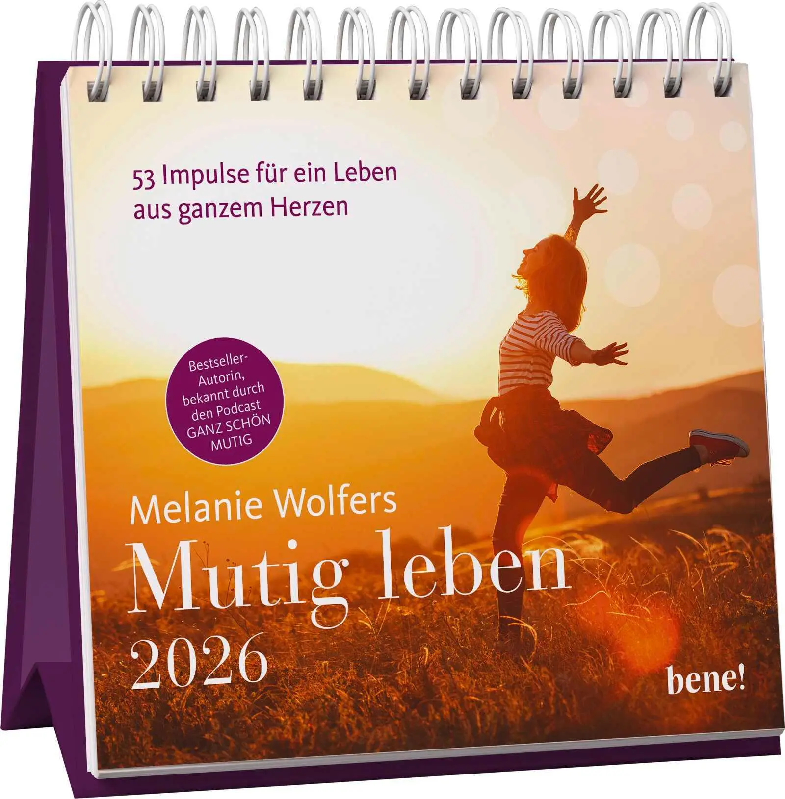 Cover: 4251693904472 | Wochenkalender 2026: Mutig leben | Melanie Wolfers | Kalender | 108 S.