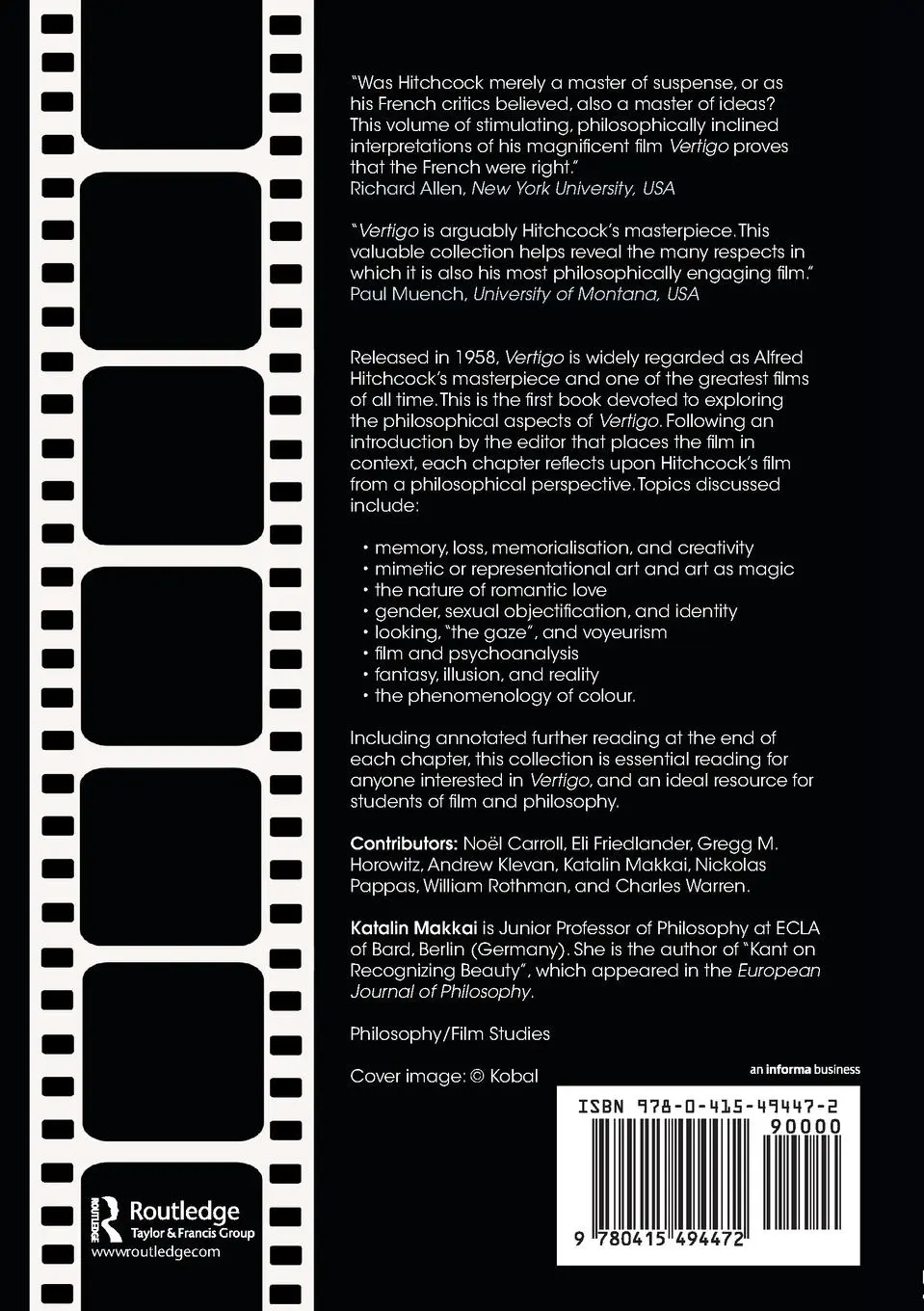Rückseite: 9780415494472 | Vertigo | Katalin Makkai | Taschenbuch | Englisch | 2012 | Routledge