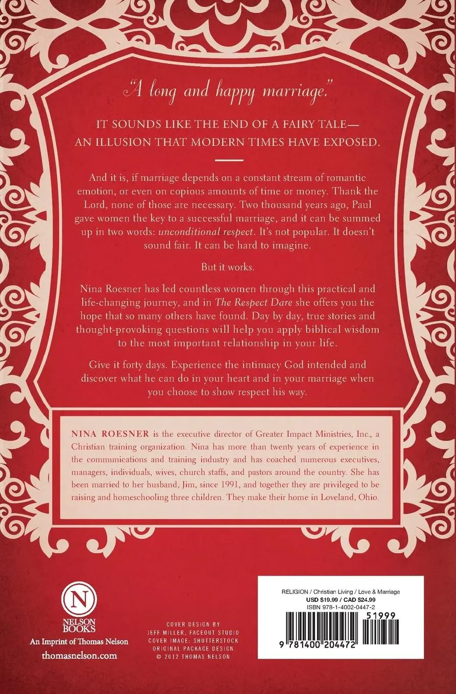 Rückseite: 9781400204472 | The Respect Dare | Nina Roesner | Taschenbuch | Englisch | 2012