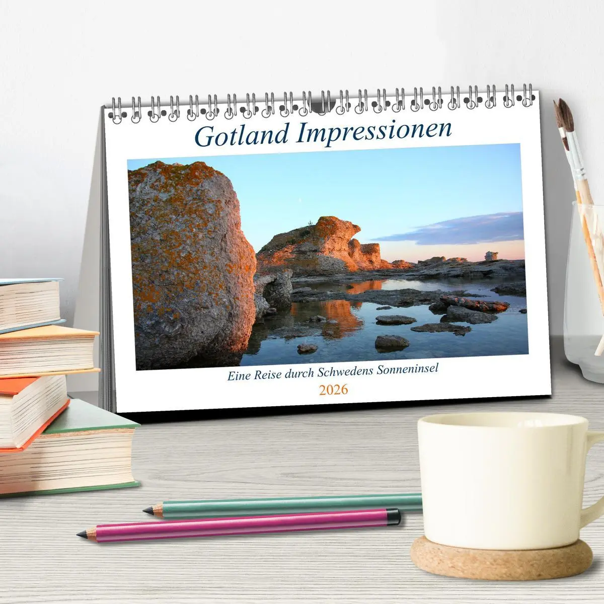 Bild: 9783457914472 | Gotland Impressionen (Tischkalender 2026 DIN A5 quer), CALVENDO...