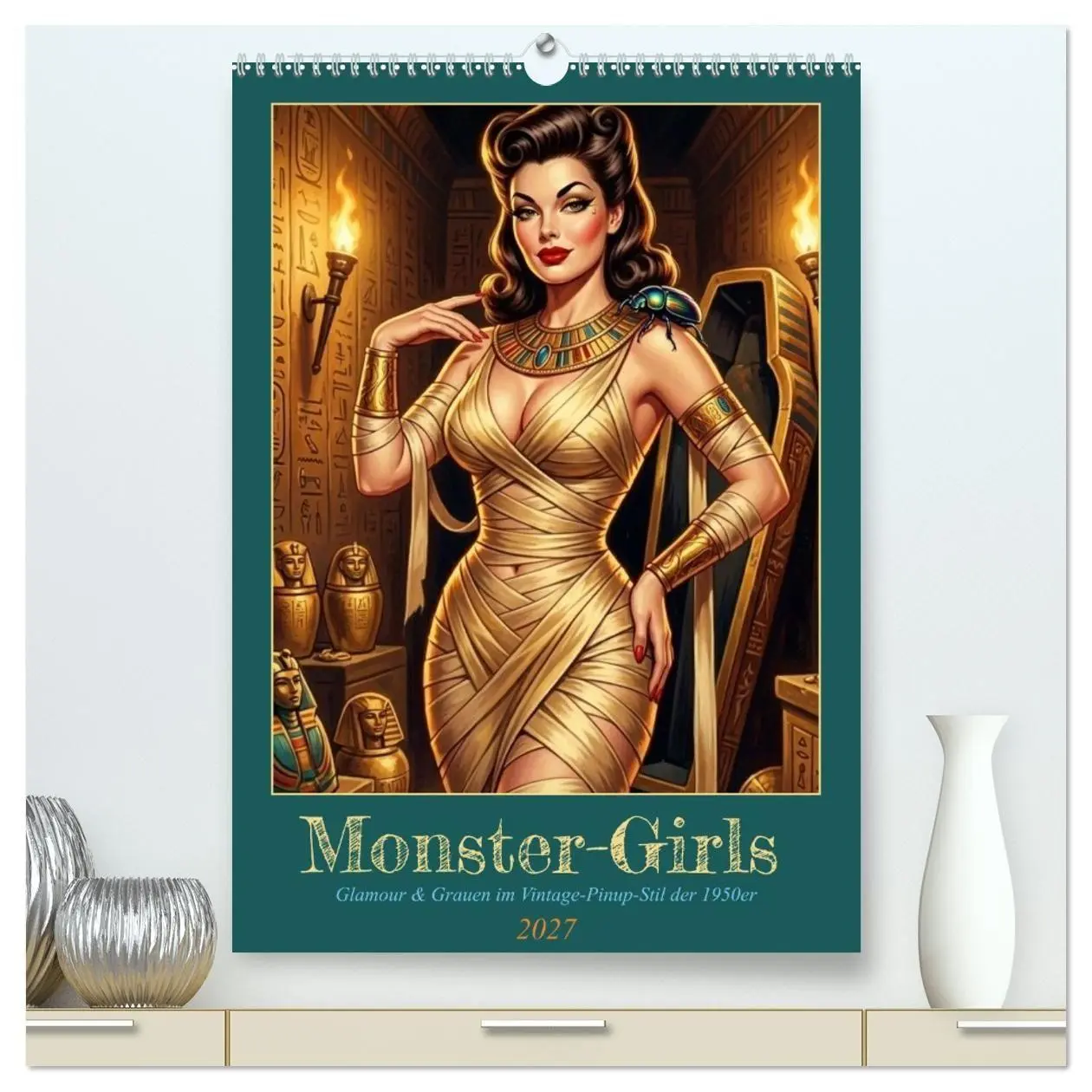 Cover: 9783516794472 | Monster-Girls (hochwertiger Premium Wandkalender 2027 DIN A2 hoch),...