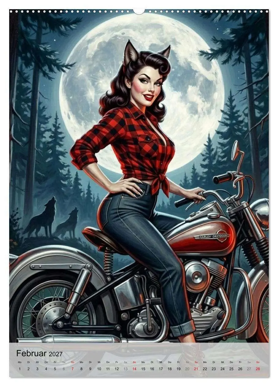 Bild: 9783516794472 | Monster-Girls (hochwertiger Premium Wandkalender 2027 DIN A2 hoch),...