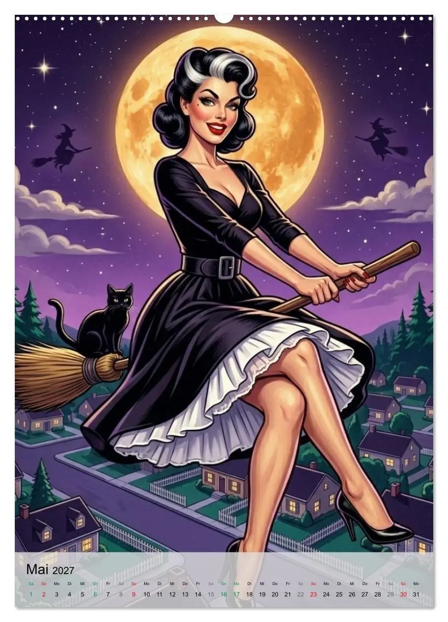 Bild: 9783516794472 | Monster-Girls (hochwertiger Premium Wandkalender 2027 DIN A2 hoch),...