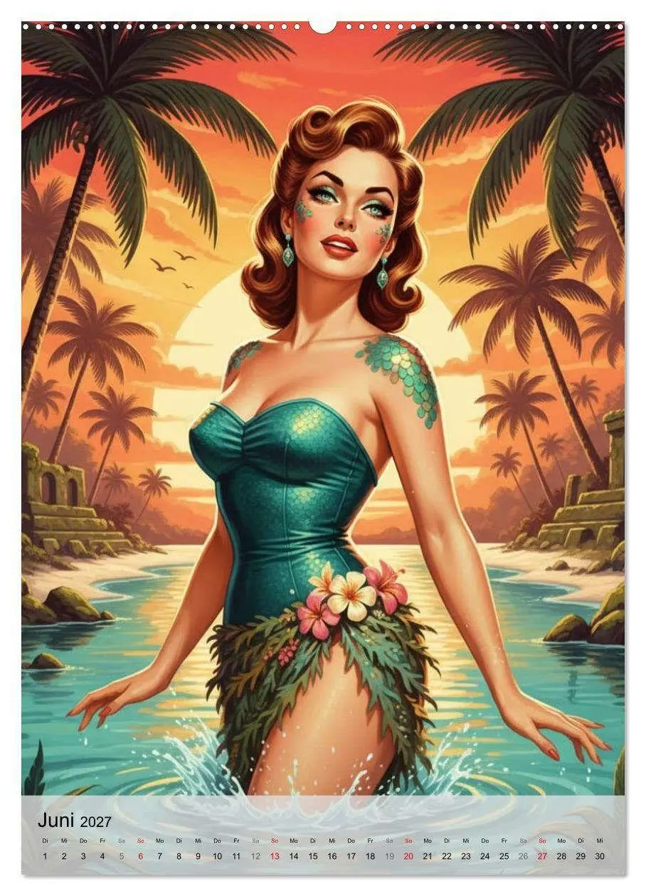 Bild: 9783516794472 | Monster-Girls (hochwertiger Premium Wandkalender 2027 DIN A2 hoch),...