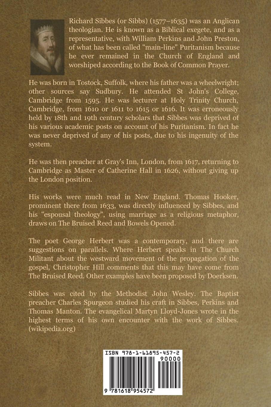 Rückseite: 9781618954572 | The Bruised Reed | Richard Sibbes | Taschenbuch | Englisch | 2019