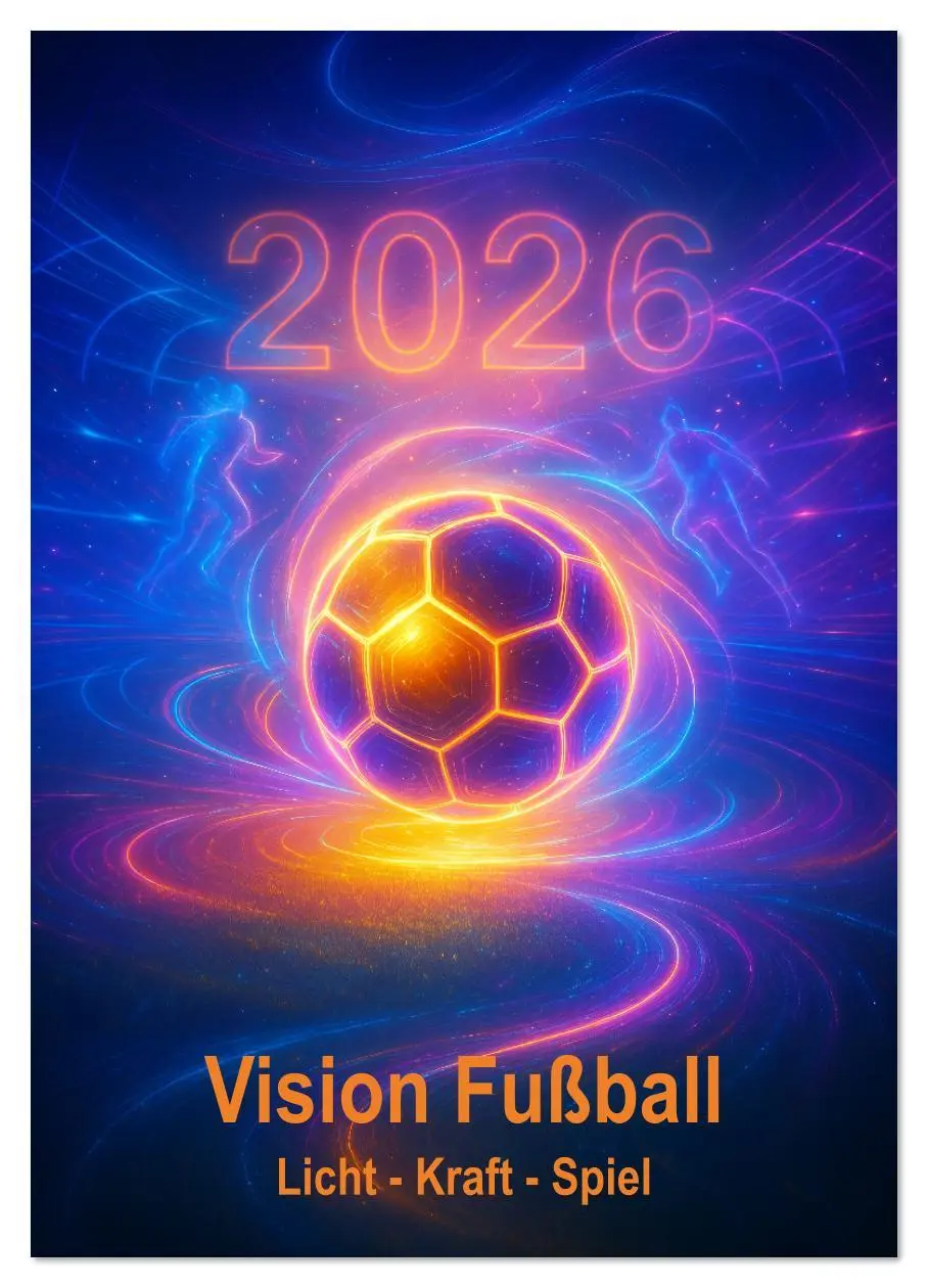 Cover: 9783516614572 | Vision Fußball Licht - Kraft - Spiel (Wandkalender 2026 DIN A4...