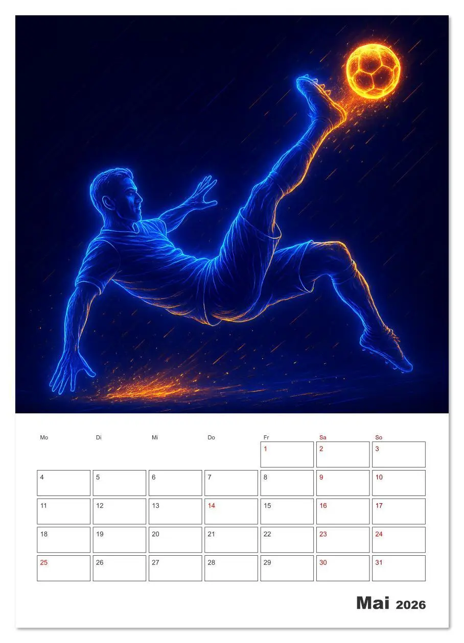 Bild: 9783516614572 | Vision Fußball Licht - Kraft - Spiel (Wandkalender 2026 DIN A4...