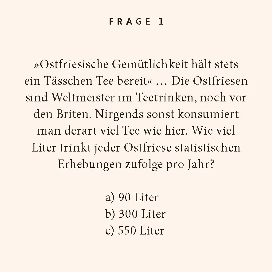 Bild: 9783899784572 | Ostfriesland-Quiz | 100 Fragen und Antworten | Carsten Tergast | Buch
