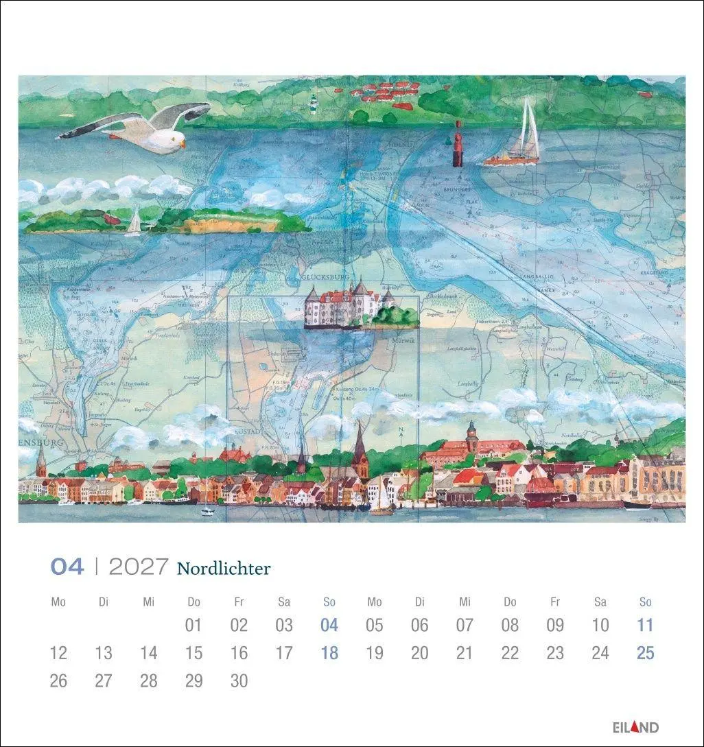 Bild: 9783964024572 | Nordlichter - See(h)karten Postkartenkalender 2027 | Katharina Noack