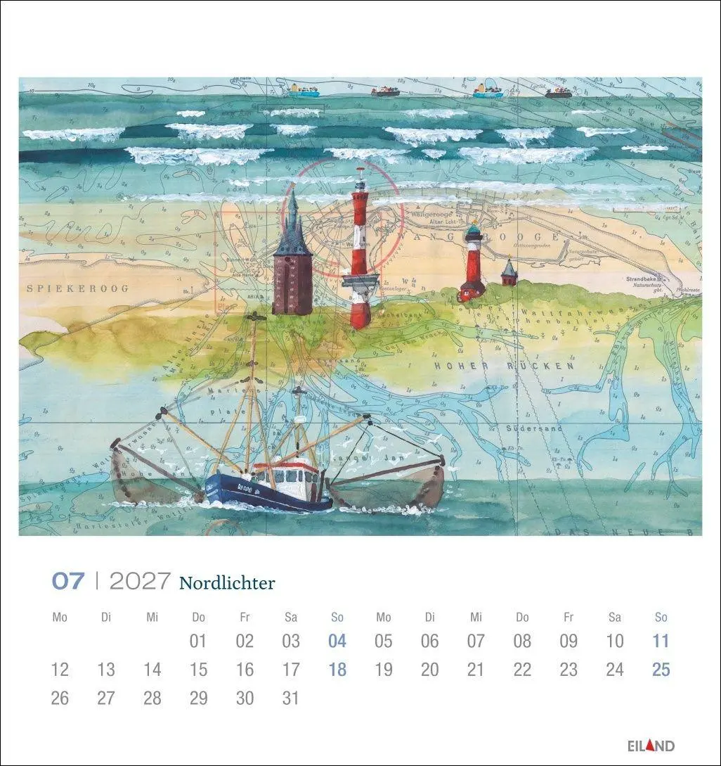 Bild: 9783964024572 | Nordlichter - See(h)karten Postkartenkalender 2027 | Katharina Noack