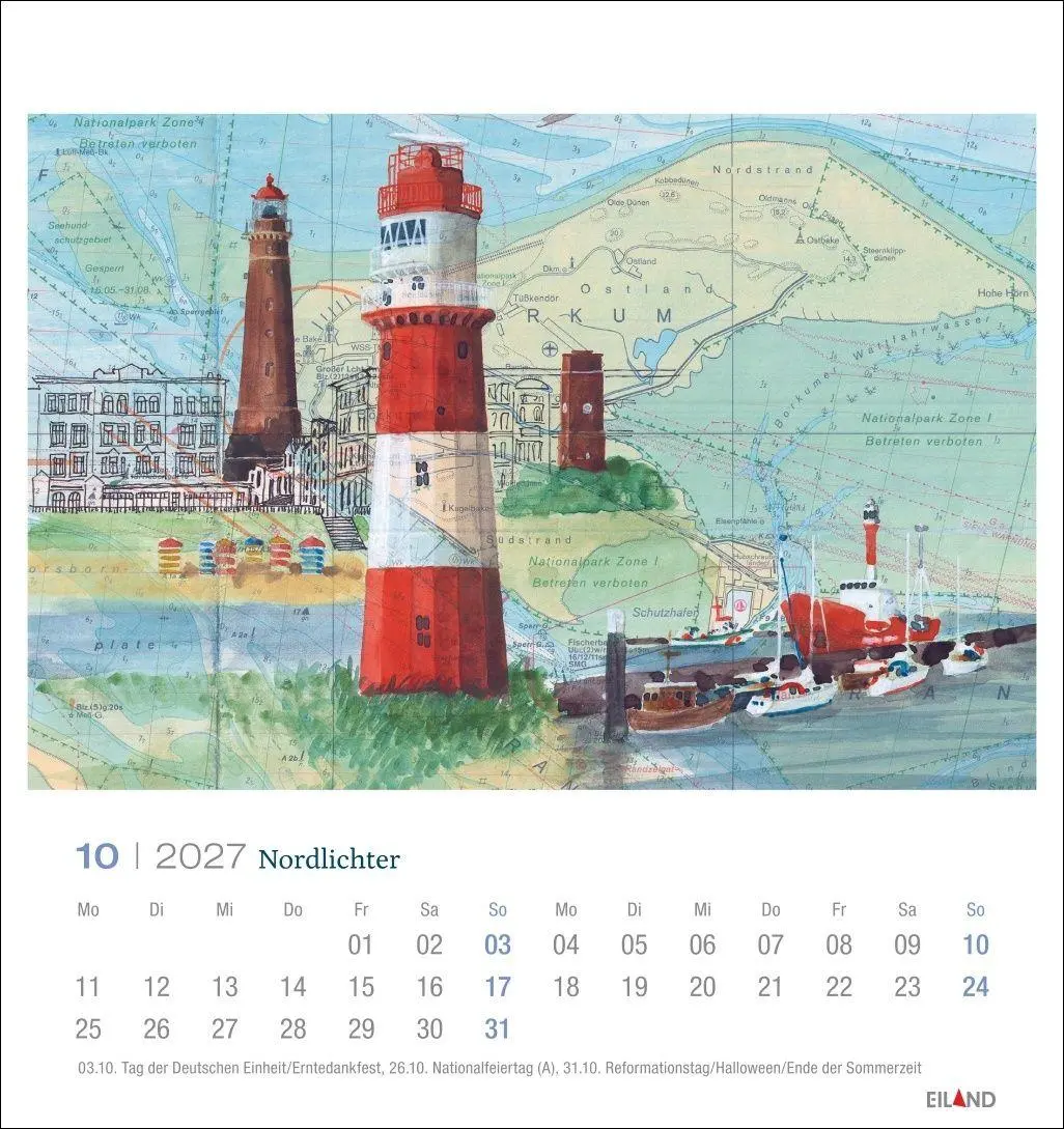Bild: 9783964024572 | Nordlichter - See(h)karten Postkartenkalender 2027 | Katharina Noack