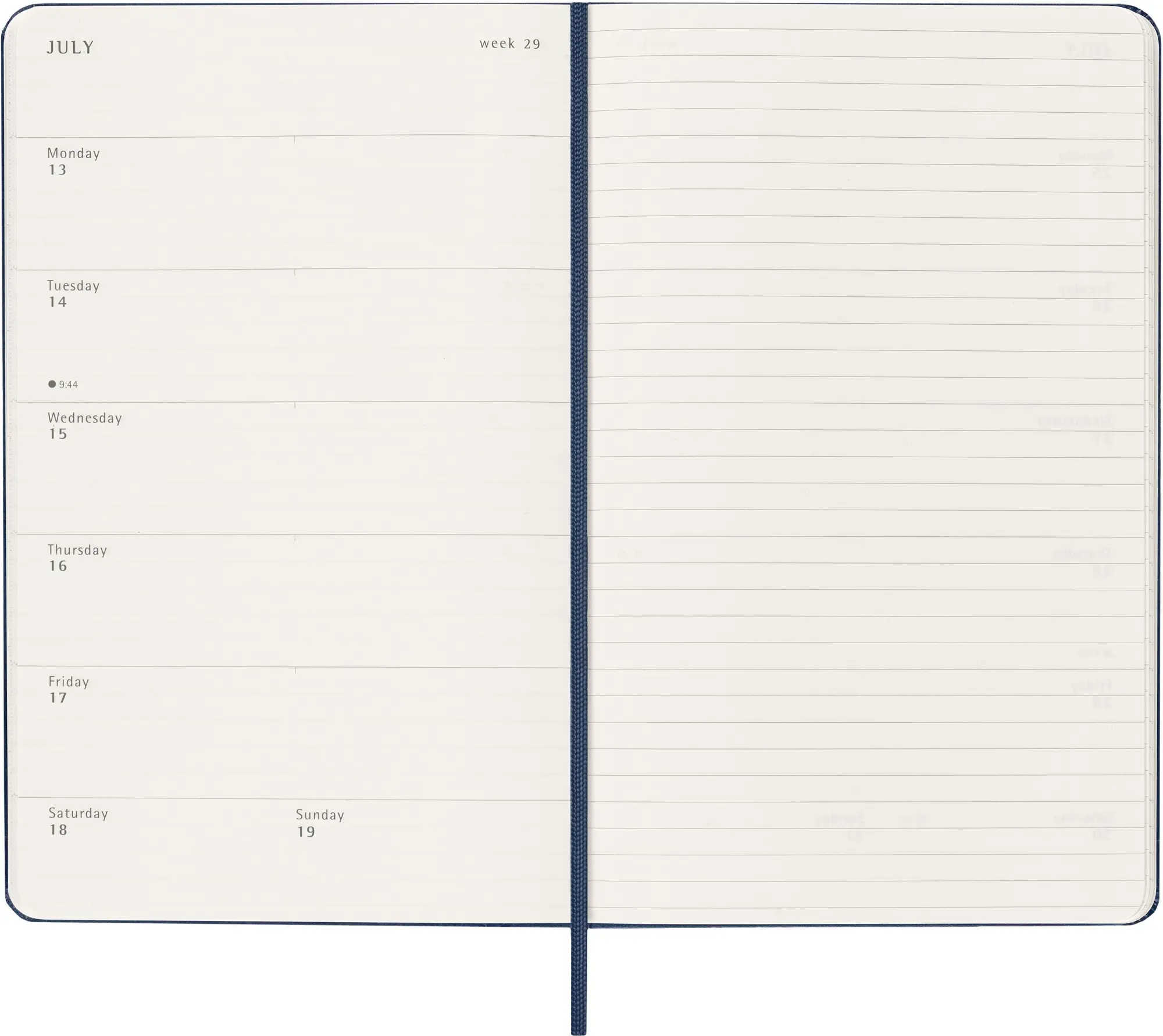 Bild: 8056999274672 | Moleskine 12 Monate Wochen Notizkalender 2026, Large/A5, 1 Wo = 1...