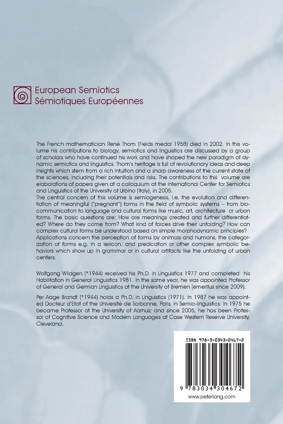 Rückseite: 9783034304672 | Semiosis and Catastrophes | René Thom's Semiotic Heritage | Buch