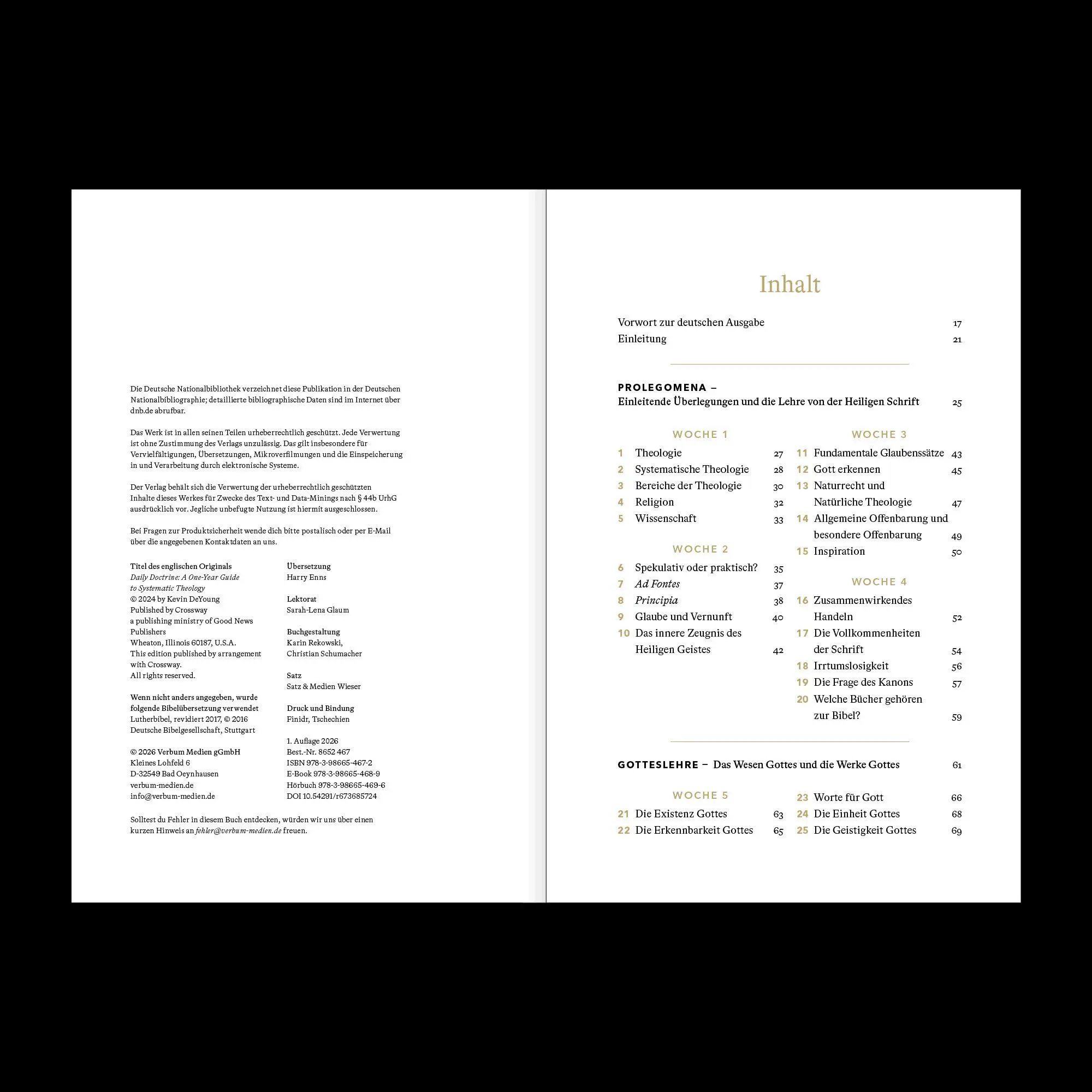 Bild: 9783986654672 | Theologie für jeden Tag | Andachten zur Systematischen Theologie