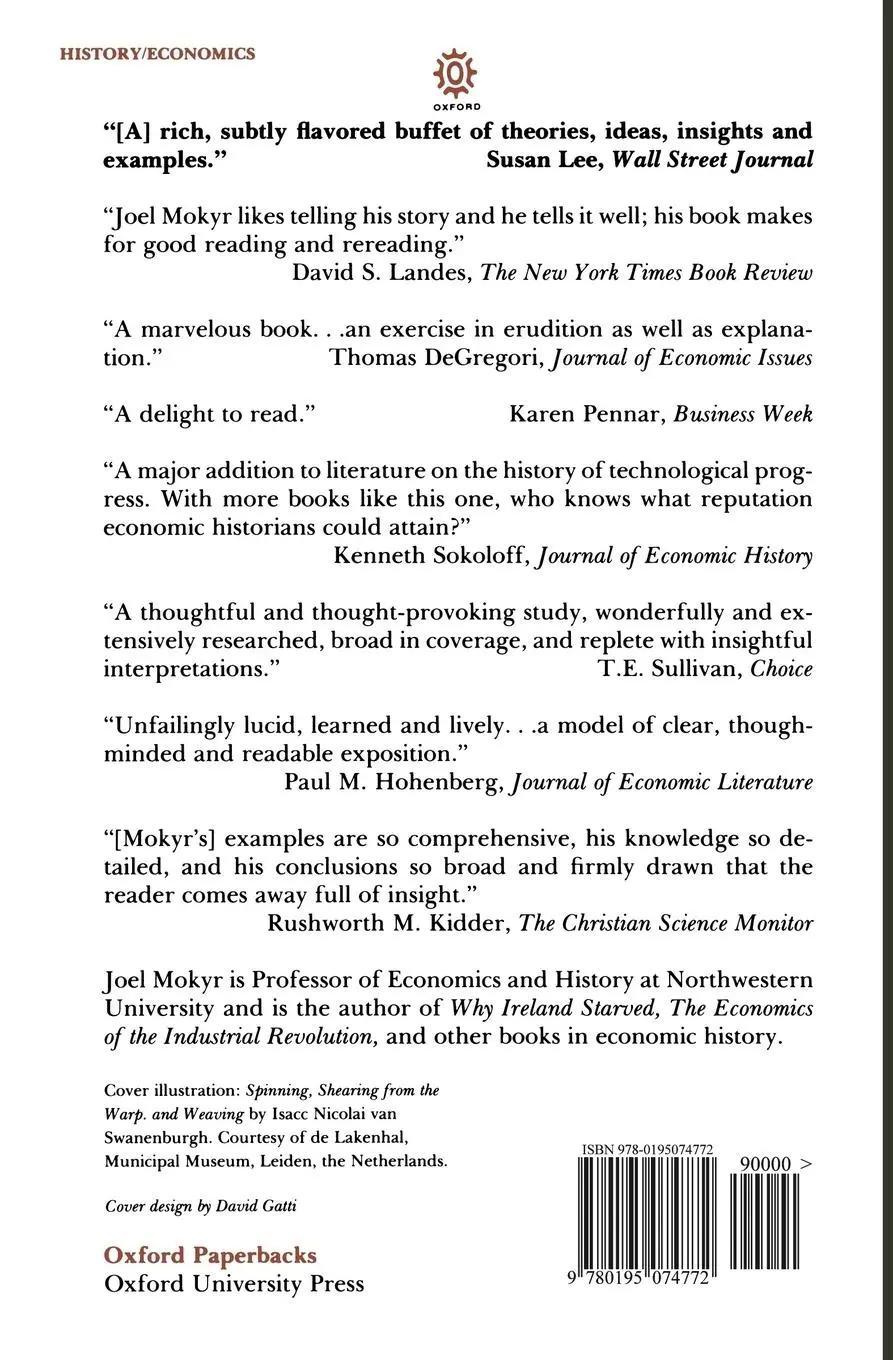 Rückseite: 9780195074772 | The Lever of Riches | Technological Creativity and Economic Progress