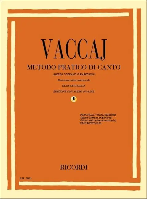 Cover: 9781480304772 | Metodo Practico | Mezzo-Soprano/Baritone - Book/CD | Elio Battaglia