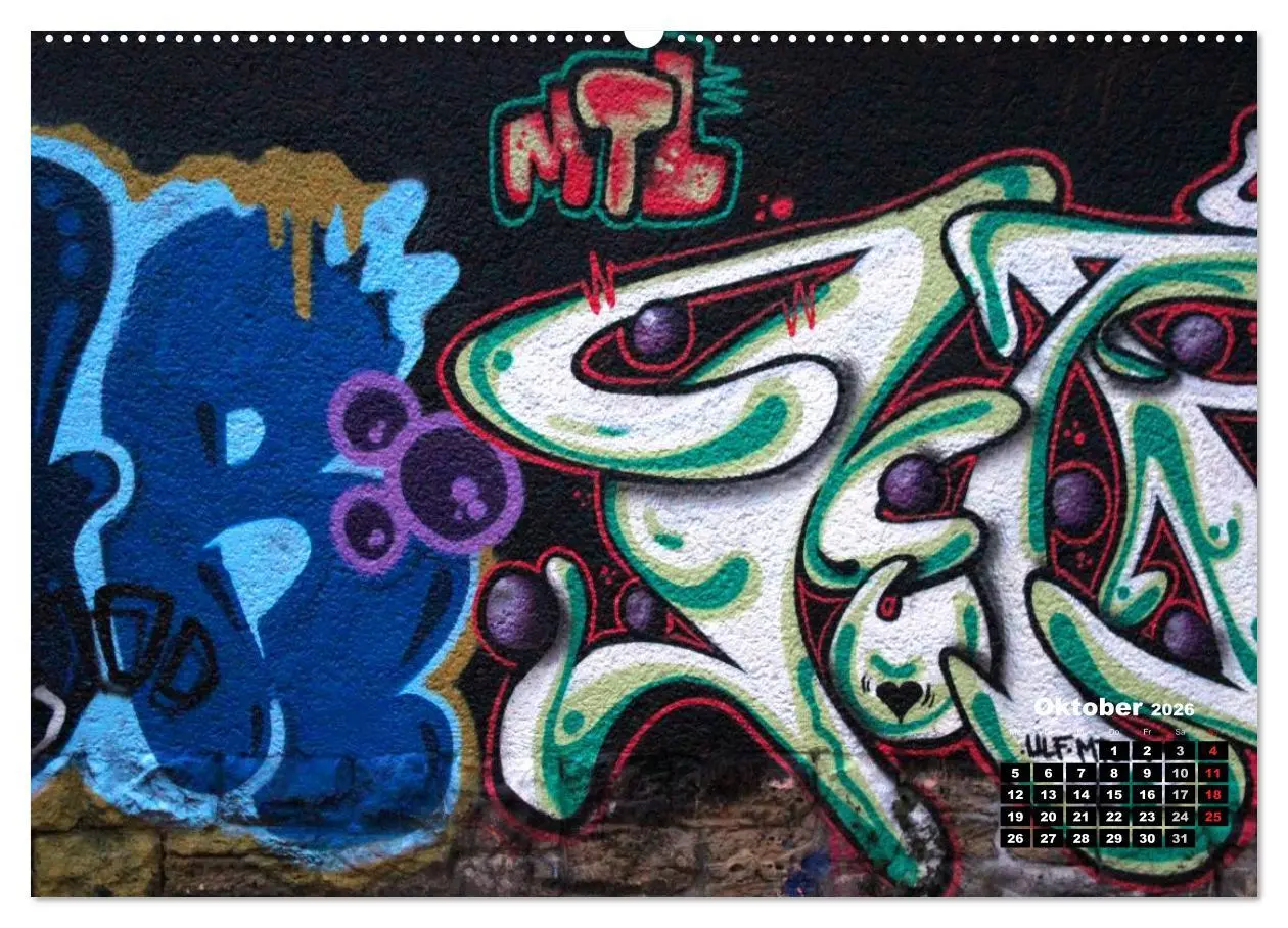 Bild: 9783516144772 | Street-Art 2026 / CH-Version (Wandkalender 2026 DIN A2 quer),...