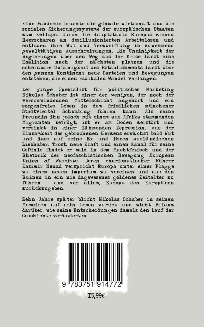 Rückseite: 9783751914772 | Der Faschist | Nikodem Skrobisz (u. a.) | Taschenbuch | 536 S. | 2020
