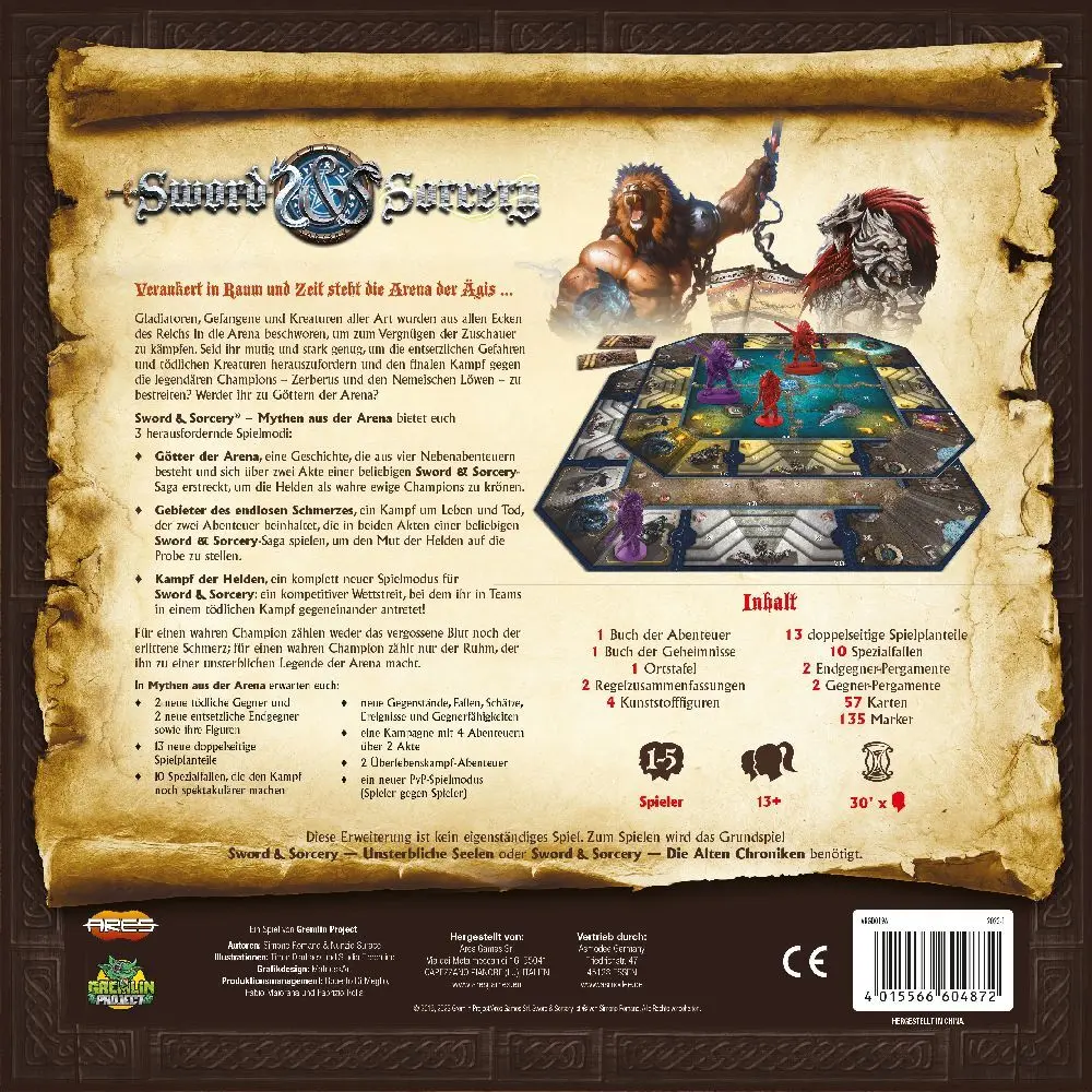 Bild: 4015566604872 | Sword &amp; Sorcery - Myths Of The Arena | Simone Romano (u. a.) | Spiel