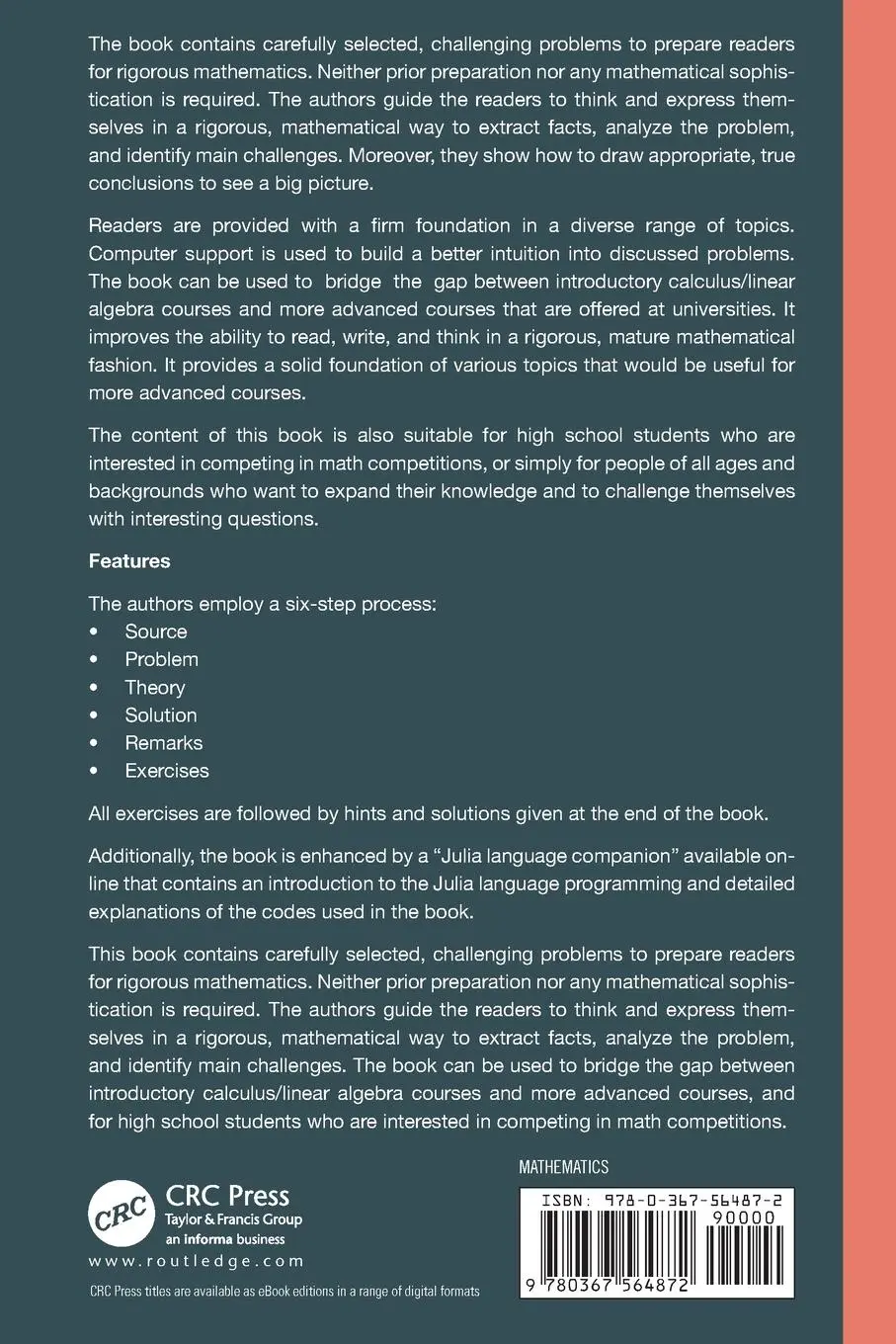 Rückseite: 9780367564872 | Train Your Brain | Challenging Yet Elementary Mathematics | Buch