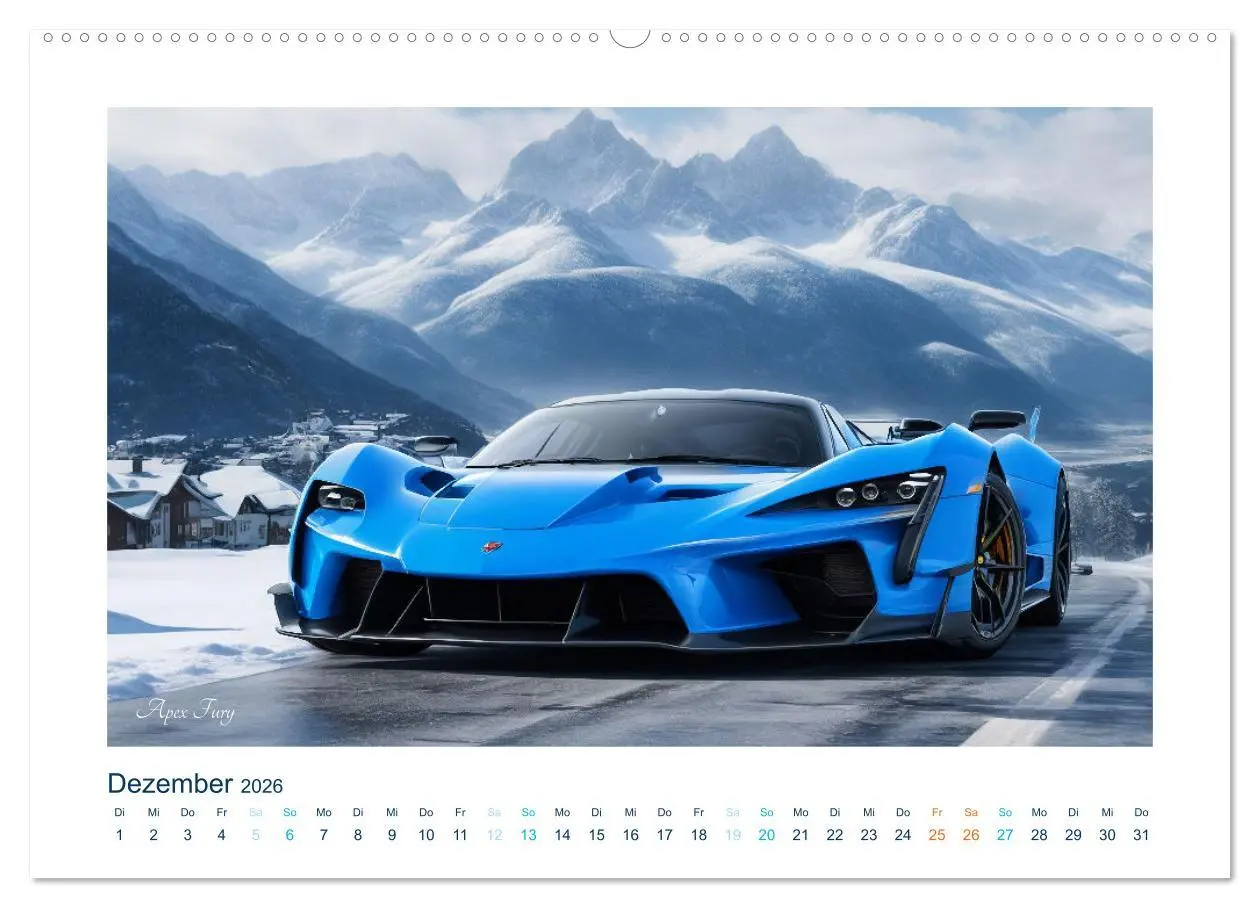 Bild: 9783457354872 | Faszination KI-Sportwagen (Wandkalender 2026 DIN A2 quer), CALVENDO...