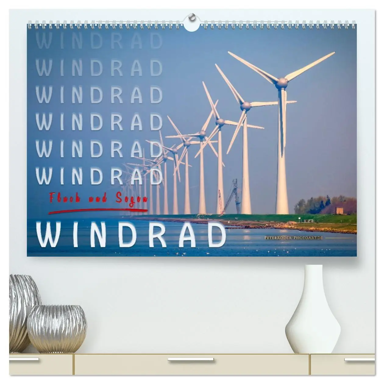 Cover: 9783457734872 | Windrad - Fluch und Segen (hochwertiger Premium Wandkalender 2026...