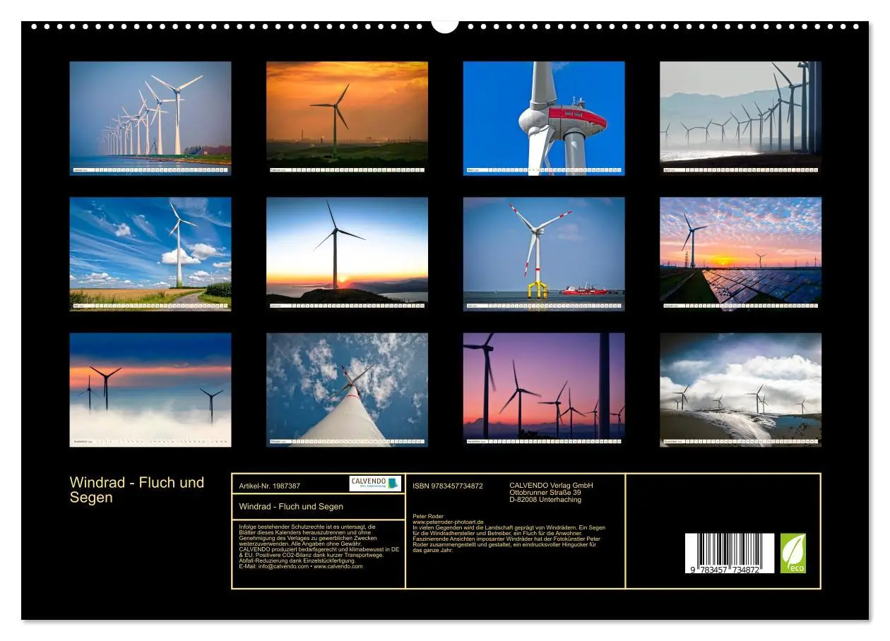 Bild: 9783457734872 | Windrad - Fluch und Segen (hochwertiger Premium Wandkalender 2026...