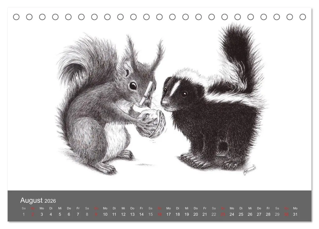 Bild: 9783516204872 | owls &amp; friends 2026 (Tischkalender 2026 DIN A5 quer), CALVENDO...