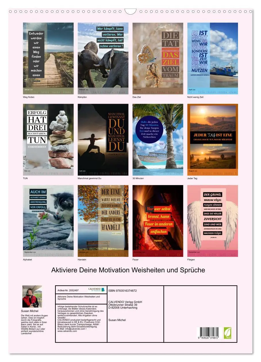 Bild: 9783516374872 | Aktiviere Deine Motivation Weisheiten und Sprüche (Wandkalender...
