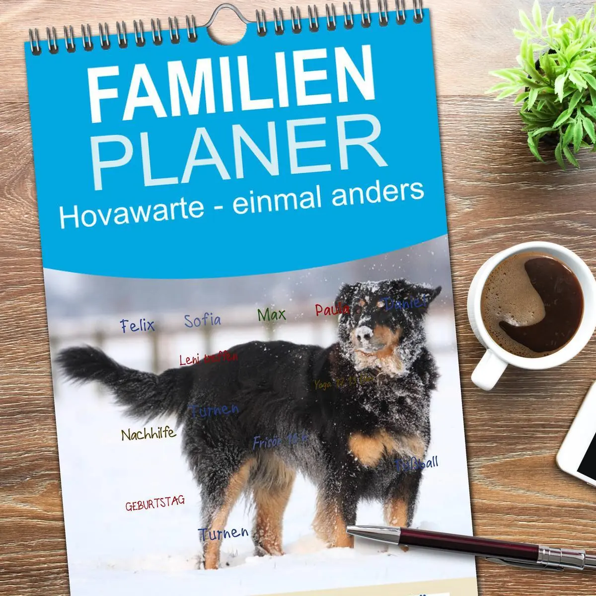 Bild: 9783516514872 | Familienplaner 2026 - Hovawarte - einmal anders mit 5 Spalten...