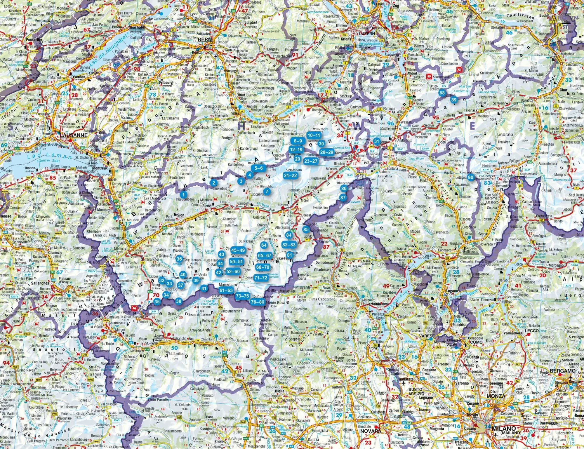 Bild: 9783763334872 | Hochtouren Westalpen Band 1: Schweiz / Italien | Pusch (u. a.) | Buch