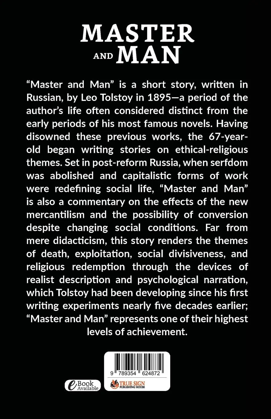 Rückseite: 9789354624872 | Master And Man | Leo Tolstoy | Taschenbuch | Englisch | 2021