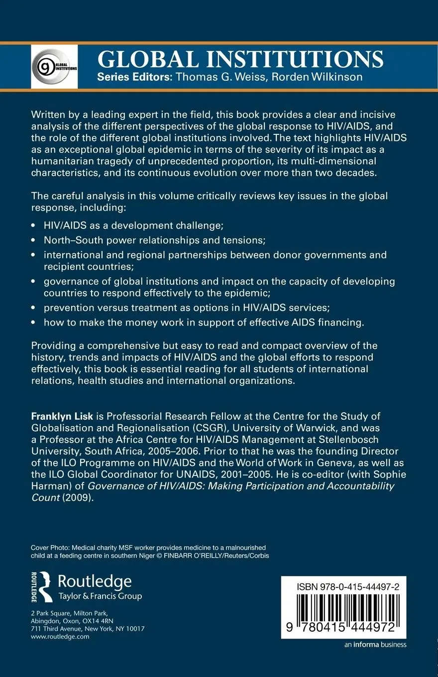 Rückseite: 9780415444972 | Global Institutions and the HIV/AIDS Epidemic | Franklyn Lisk | Buch