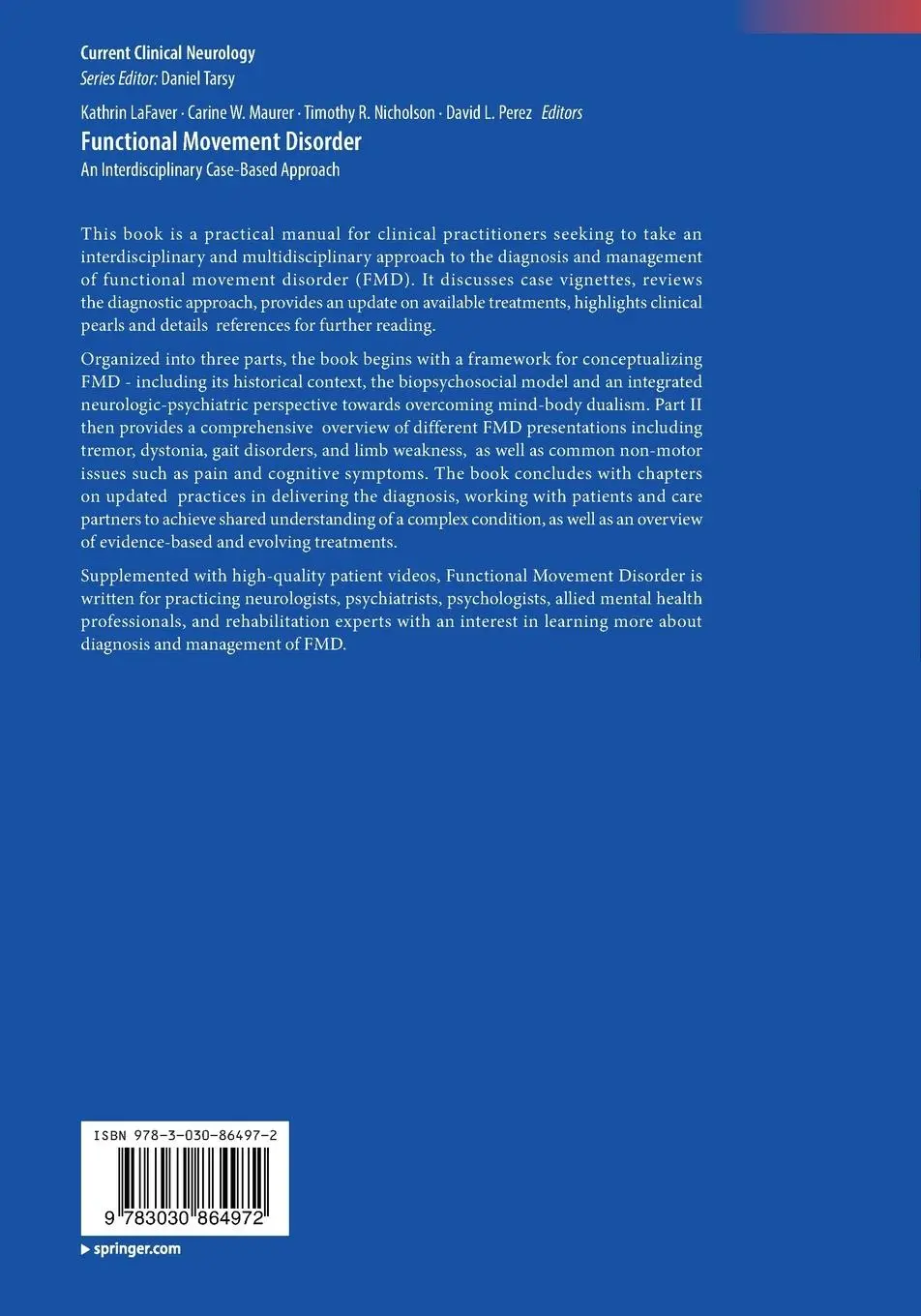 Rückseite: 9783030864972 | Functional Movement Disorder | Kathrin Lafaver (u. a.) | Taschenbuch