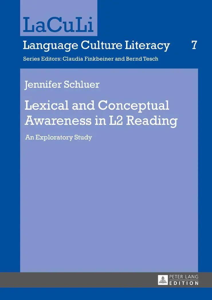 Cover: 9783631724972 | Lexical and Conceptual Awareness in L2 Reading | An Exploratory Study