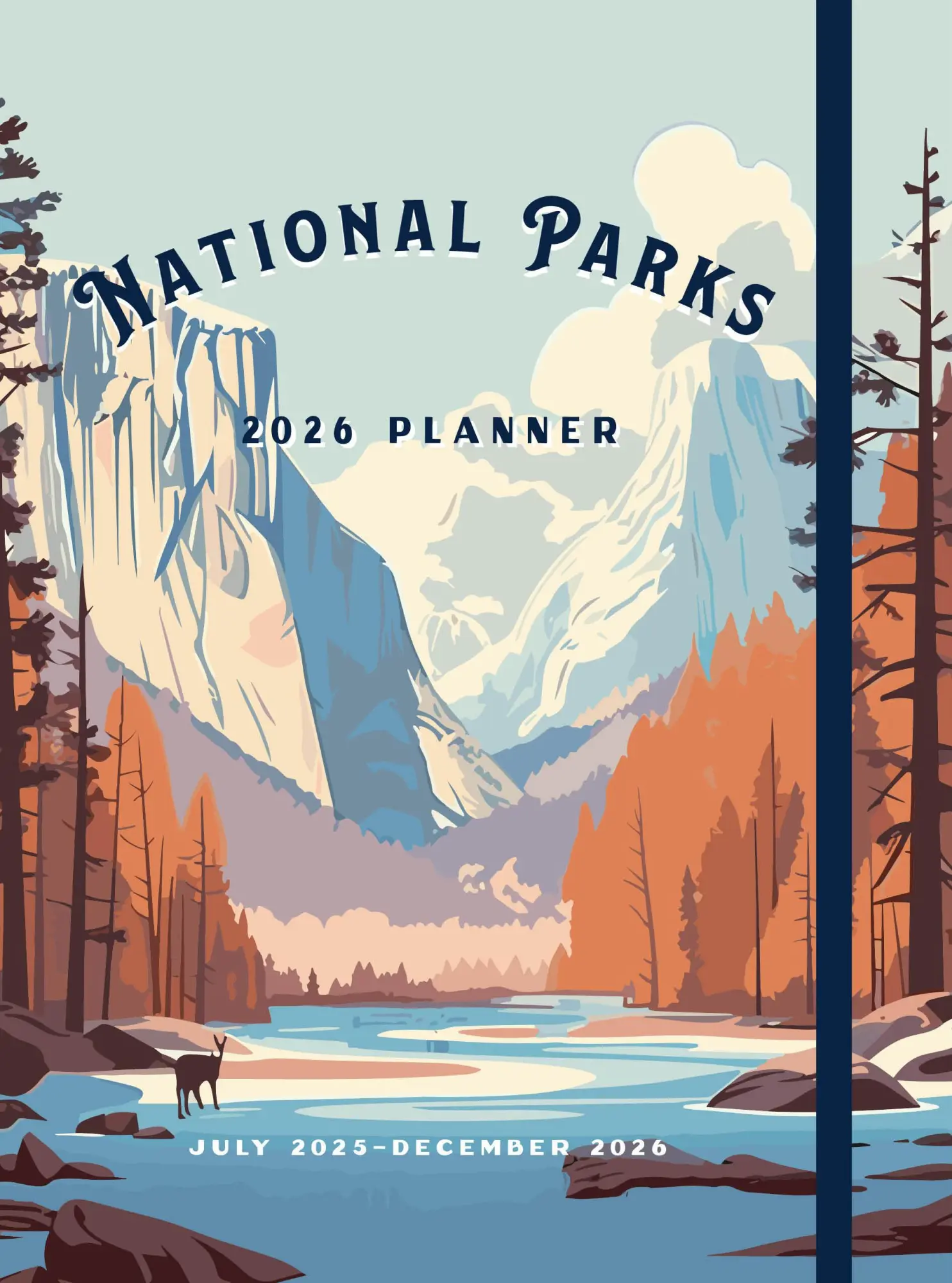Cover: 9781577155072 | National Parks 2026 Weekly Planner | July 2025 - December 2026 | Point