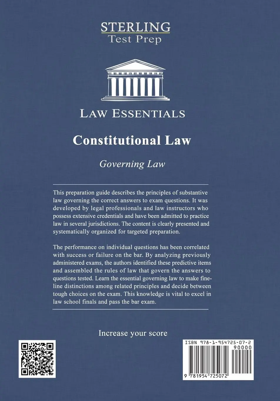 Rückseite: 9781954725072 | Constitutional Law, Law Essentials | Sterling Test Prep (u. a.) | Buch