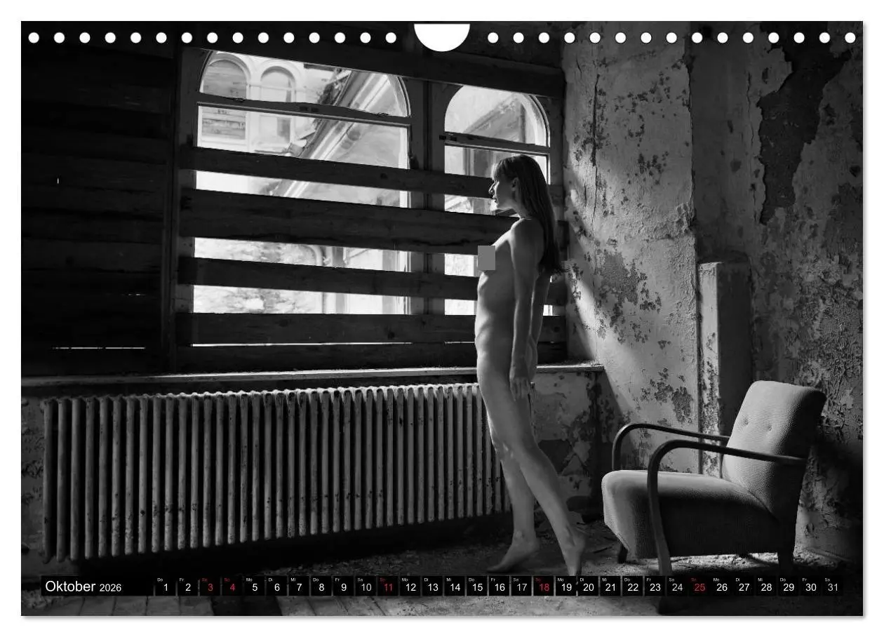 Bild: 9783516185072 | Aktfotografie in alten Mauern (Wandkalender 2026 DIN A4 quer),...